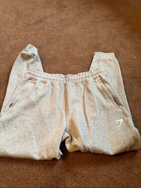 Gymshark Kids Light Grey Jogger Sweatpants